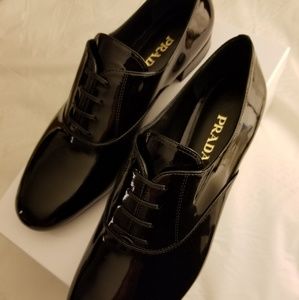 Prada patent leather Oxford shoes